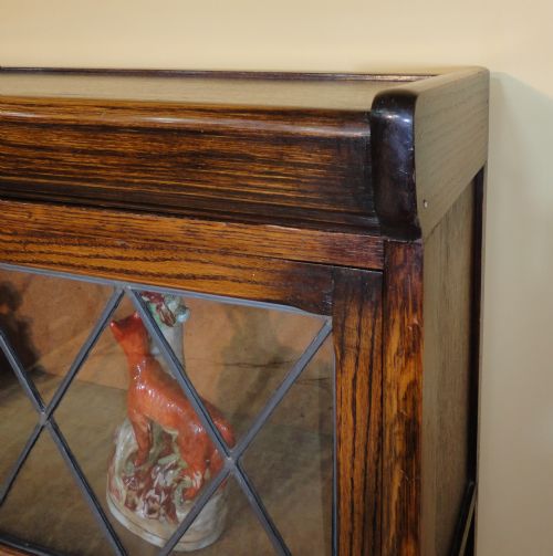PAIR OF OAK GLOBE WERNICKE STYLE STACKING BOOKCASES - ADDITIONAL PHOTO 8