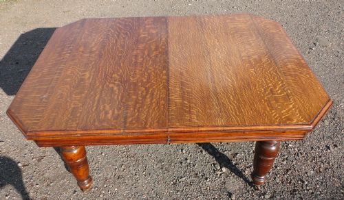 8FT ANTIQUE ARTS CRAFTS OAK EXTENDING DINING TABLE TO SEAT 810 PEOPLE - ADDITIONAL PHOTO 10