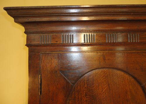 GEORGIAN OAK HOUSEKEEPERS SECRTAIRE CUPBOARDPRESS - ADDITIONAL PHOTO 5