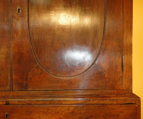GEORGIAN OAK HOUSEKEEPERS SECRTAIRE CUPBOARDPRESS - ADDITIONAL PHOTO 6