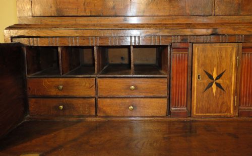 GEORGIAN OAK HOUSEKEEPERS SECRTAIRE CUPBOARDPRESS - ADDITIONAL PHOTO 9