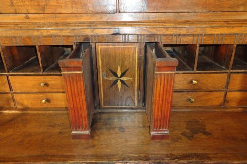 GEORGIAN OAK HOUSEKEEPERS SECRTAIRE CUPBOARDPRESS - ADDITIONAL PHOTO 10