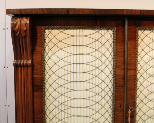 REGENCY ROSEWOOD SIDE CABINET - ADDITIONAL PHOTO 4