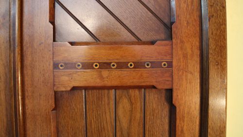 ARTS CRAFTS AESTHETIC OAK INLAID WARDROBE CHARLES BEVAN STYLE - ADDITIONAL PHOTO 6