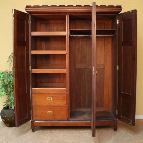 ARTS CRAFTS AESTHETIC OAK INLAID WARDROBE CHARLES BEVAN STYLE - ADDITIONAL PHOTO 12