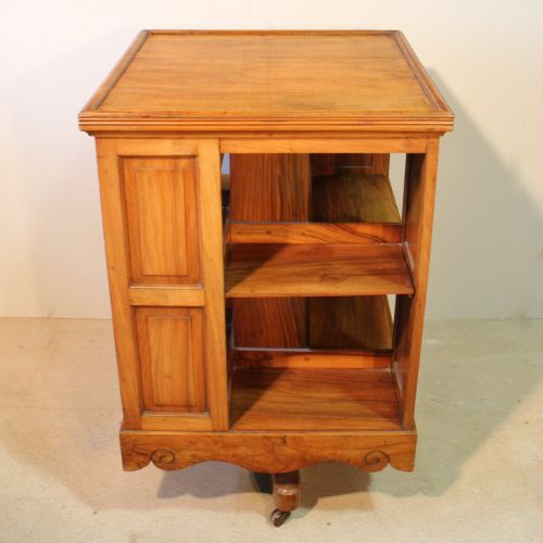 VICTORIAN WALNUT REVOLVING BOOKCASE - ADDITIONAL PHOTO 1