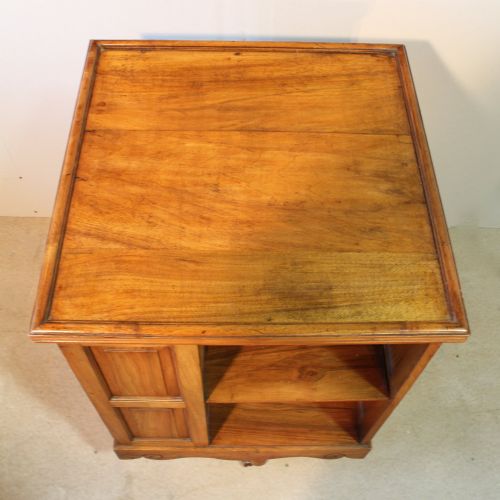 VICTORIAN WALNUT REVOLVING BOOKCASE - ADDITIONAL PHOTO 5