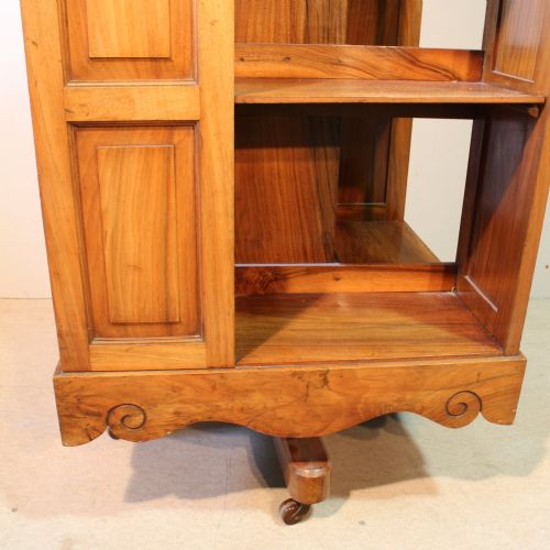 VICTORIAN WALNUT REVOLVING BOOKCASE - ADDITIONAL PHOTO 7