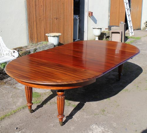 a william iv goncalo alves circular extending dining table gillows 8ft10 - CATEGORY: ANTIQUE TABLES - DATED 1800
