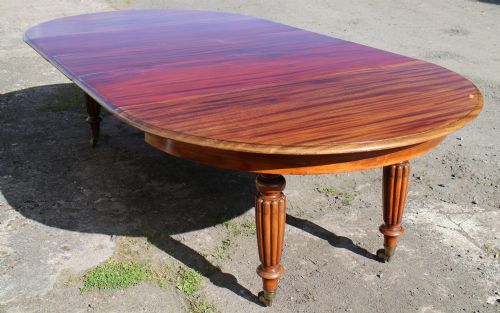 A WILLIAM IV GONCALO ALVES CIRCULAR EXTENDING DINING TABLE GILLOWS 8FT10 - ADDITIONAL PHOTO 6