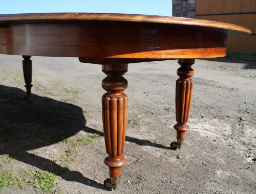 A WILLIAM IV GONCALO ALVES CIRCULAR EXTENDING DINING TABLE GILLOWS 8FT10 - ADDITIONAL PHOTO 7