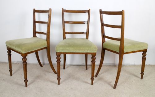 SET OF 6 VICTORIAN POLLARD OAK DINING CHAIRS - ADDITIONAL PHOTO 2