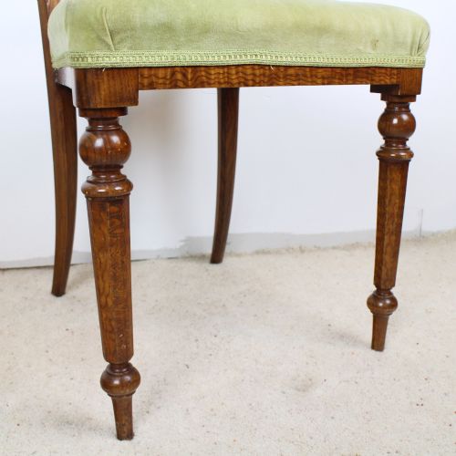 SET OF 6 VICTORIAN POLLARD OAK DINING CHAIRS - ADDITIONAL PHOTO 3