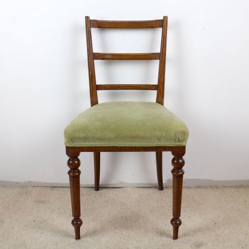 SET OF 6 VICTORIAN POLLARD OAK DINING CHAIRS - ADDITIONAL PHOTO 6