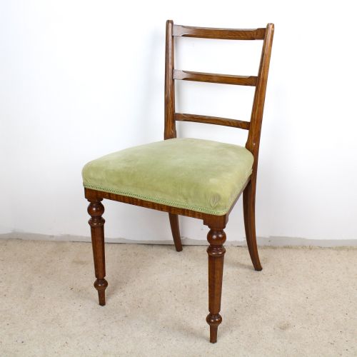 SET OF 6 VICTORIAN POLLARD OAK DINING CHAIRS - ADDITIONAL PHOTO 7