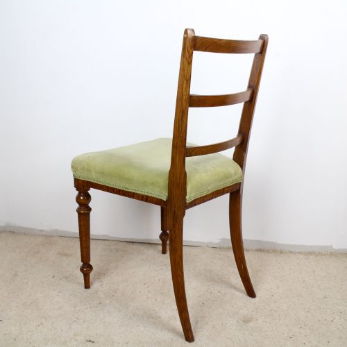 SET OF 6 VICTORIAN POLLARD OAK DINING CHAIRS - ADDITIONAL PHOTO 9
