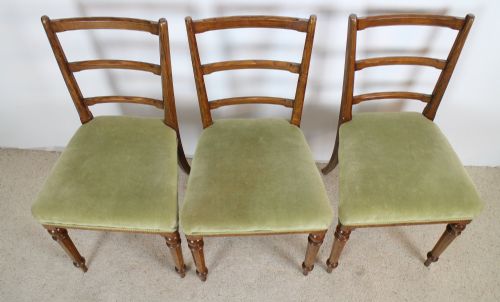 SET OF 6 VICTORIAN POLLARD OAK DINING CHAIRS - ADDITIONAL PHOTO 11