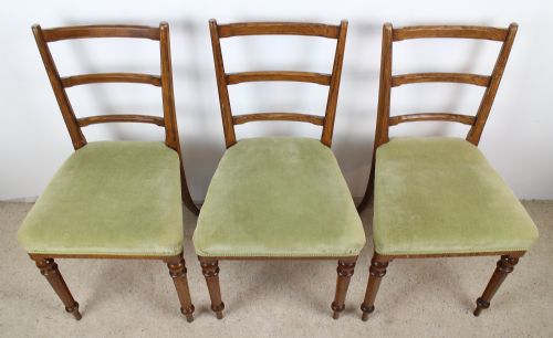 SET OF 6 VICTORIAN POLLARD OAK DINING CHAIRS - ADDITIONAL PHOTO 12