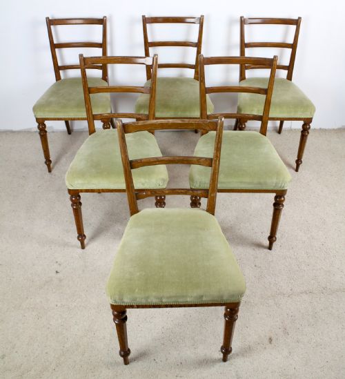SET OF 6 VICTORIAN POLLARD OAK DINING CHAIRS - ADDITIONAL PHOTO 13