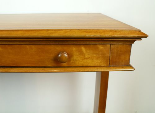 VICTORIAN SATIN WALNUT LIBRARY TABLE BY WYLIE LOCHHEAD - ADDITIONAL PHOTO 5