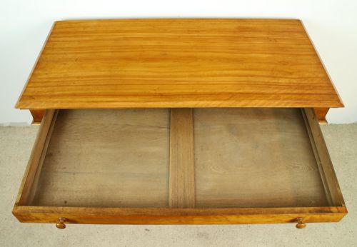 VICTORIAN SATIN WALNUT LIBRARY TABLE BY WYLIE LOCHHEAD - ADDITIONAL PHOTO 8