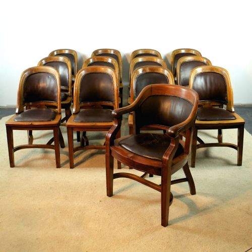 SET OF 12 VICTORIAN WALNUT BOW BACK DINING CHAIRS - ADDITIONAL PHOTO 14