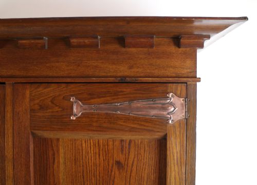 ARTS CRAFTS OAK WARDROBE BY MAPLE CO - ADDITIONAL PHOTO 7