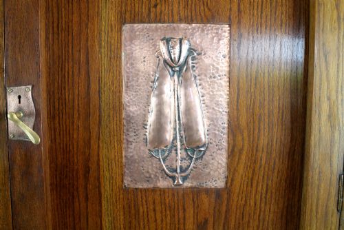 ARTS CRAFTS OAK WARDROBE BY MAPLE CO - ADDITIONAL PHOTO 8