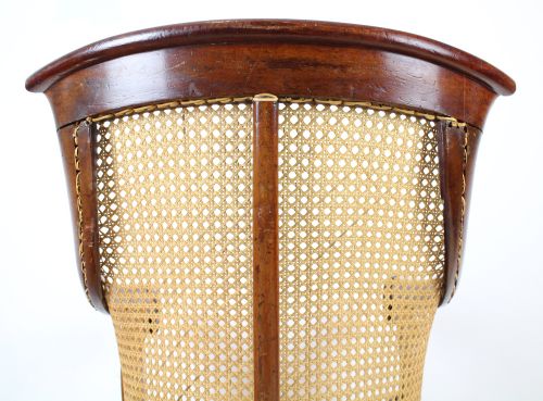 REGENCY MAHOGANY LIBRARY BERGRE ARMCHAIR - ADDITIONAL PHOTO 10
