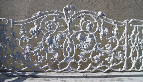 VICTORIAN RUSTIC PATTERN CAST IRON GARDEN SEAT BENCH - ADDITIONAL PHOTO 6