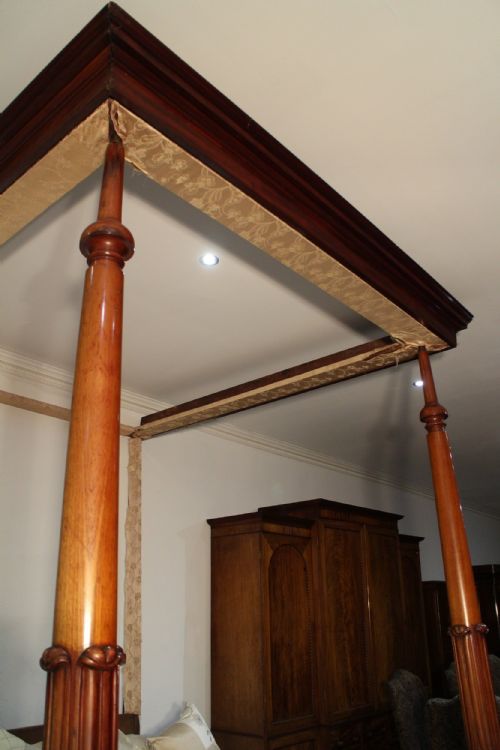 6FT WILLIAM IV MAHOGANY FOUR POSTER BED - ADDITIONAL PHOTO 2