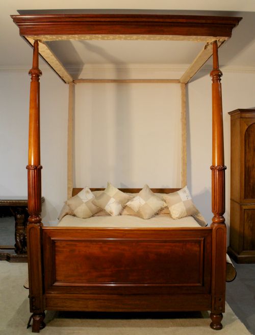6FT WILLIAM IV MAHOGANY FOUR POSTER BED - ADDITIONAL PHOTO 6