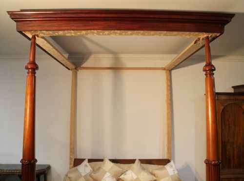 6FT WILLIAM IV MAHOGANY FOUR POSTER BED - ADDITIONAL PHOTO 7