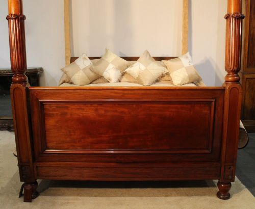 6FT WILLIAM IV MAHOGANY FOUR POSTER BED - ADDITIONAL PHOTO 8