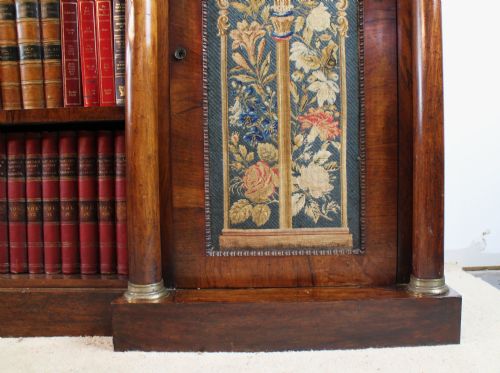 REGENCY EMPIRE ROSEWOOD DWARFFLOOR BOOKCASE - ADDITIONAL PHOTO 8