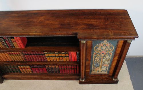 REGENCY EMPIRE ROSEWOOD DWARFFLOOR BOOKCASE - ADDITIONAL PHOTO 10