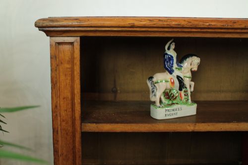 LARGE VICTORIAN OAK FLOOR BOOKCASE 8FT WIDE - ADDITIONAL PHOTO 6