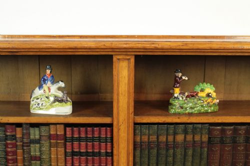 LARGE VICTORIAN OAK FLOOR BOOKCASE 8FT WIDE - ADDITIONAL PHOTO 7
