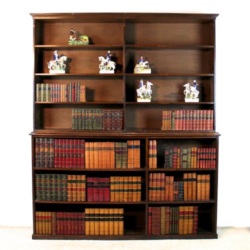 EARLY 20TH CENTURY OAK OPEN BOOKCASE - ADDITIONAL PHOTO 1