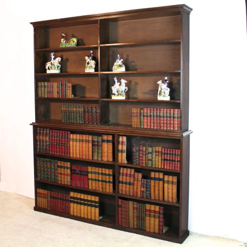 EARLY 20TH CENTURY OAK OPEN BOOKCASE - ADDITIONAL PHOTO 8