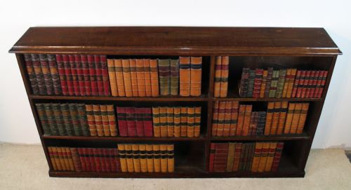 EARLY 20TH CENTURY OAK OPEN BOOKCASE - ADDITIONAL PHOTO 14