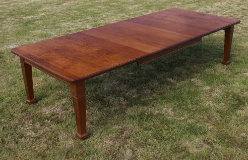 arts crafts oak extending dining table 10ft12 people - CATEGORY: ANTIQUE TABLES - DATED VICTORIAN