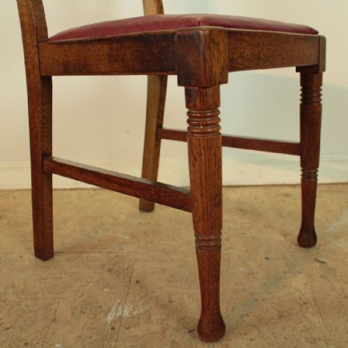SET OF 14 ARTS CRAFTS DINING CHAIRS POSSIBLY WILLIAM BIRCH FOR LIBERTYS - ADDITIONAL PHOTO 12