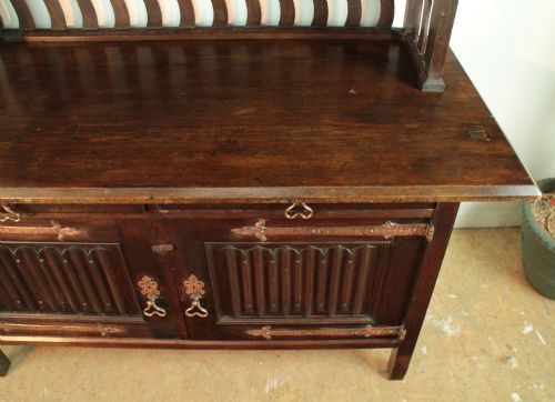 LIBERTY STYLE ARTS CRAFTS OAK SIDEBOARD - ADDITIONAL PHOTO 11