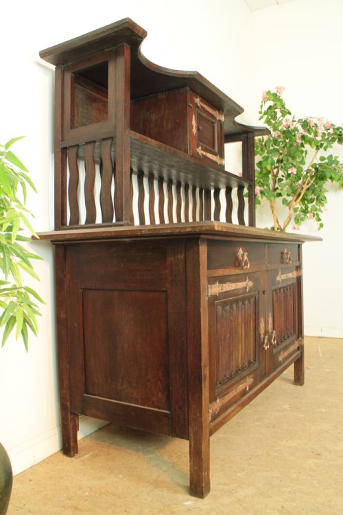 LIBERTY STYLE ARTS CRAFTS OAK SIDEBOARD - ADDITIONAL PHOTO 12