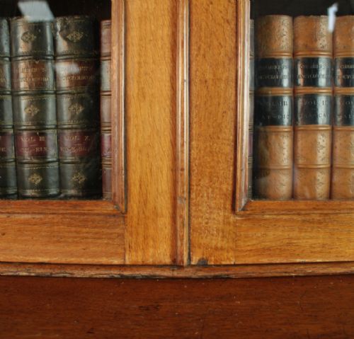 ANTIQUE VICTORIAN OAK SECRTAIRE BOOKCASE - ADDITIONAL PHOTO 3