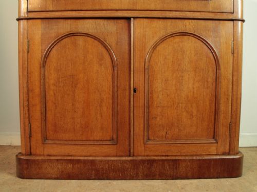ANTIQUE VICTORIAN OAK SECRTAIRE BOOKCASE - ADDITIONAL PHOTO 7
