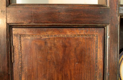 GEORGE III OAK INLAID SHROPSHIRE HIGH DRESSER C1760 - ADDITIONAL PHOTO 6