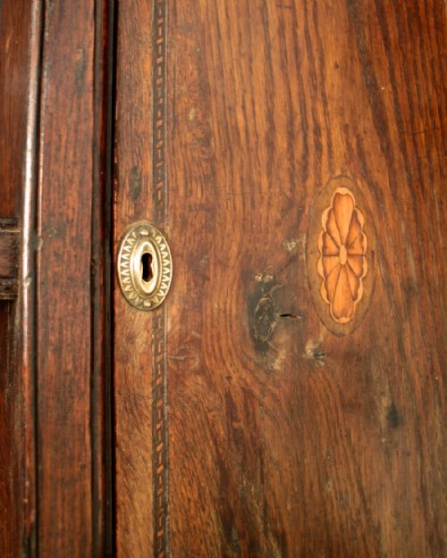 GEORGE III OAK INLAID SHROPSHIRE HIGH DRESSER C1760 - ADDITIONAL PHOTO 8