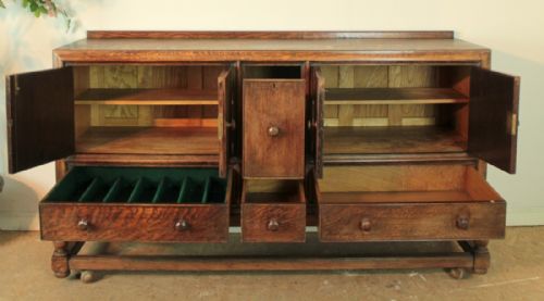 ARTS CRAFTS OAK HEALS SIDEBOARD - ADDITIONAL PHOTO 4